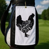 Chicken Farm Animal Poultry Farmer Gift Golf Towel thumb 2