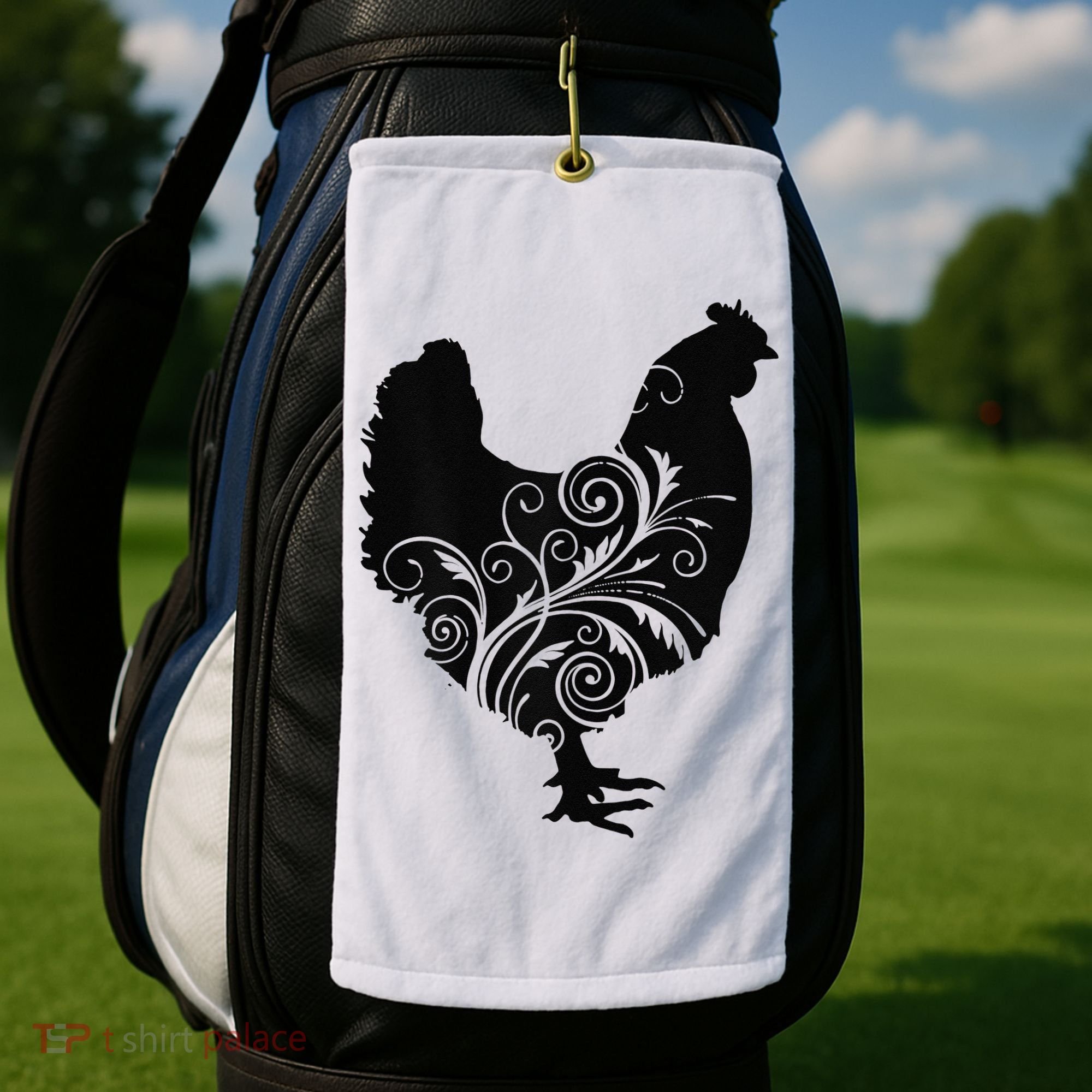 Chicken Farm Animal Poultry Farmer Gift Golf Towel