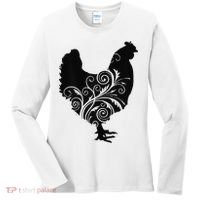 Chicken Farm Animal Poultry Farmer Gift Women's Long Sleeve Shirt thumb 0