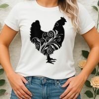 Chicken Farm Animal Poultry Farmer Gift Women's T-Shirt thumb 2