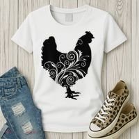 Chicken Farm Animal Poultry Farmer Gift Women's T-Shirt thumb 3