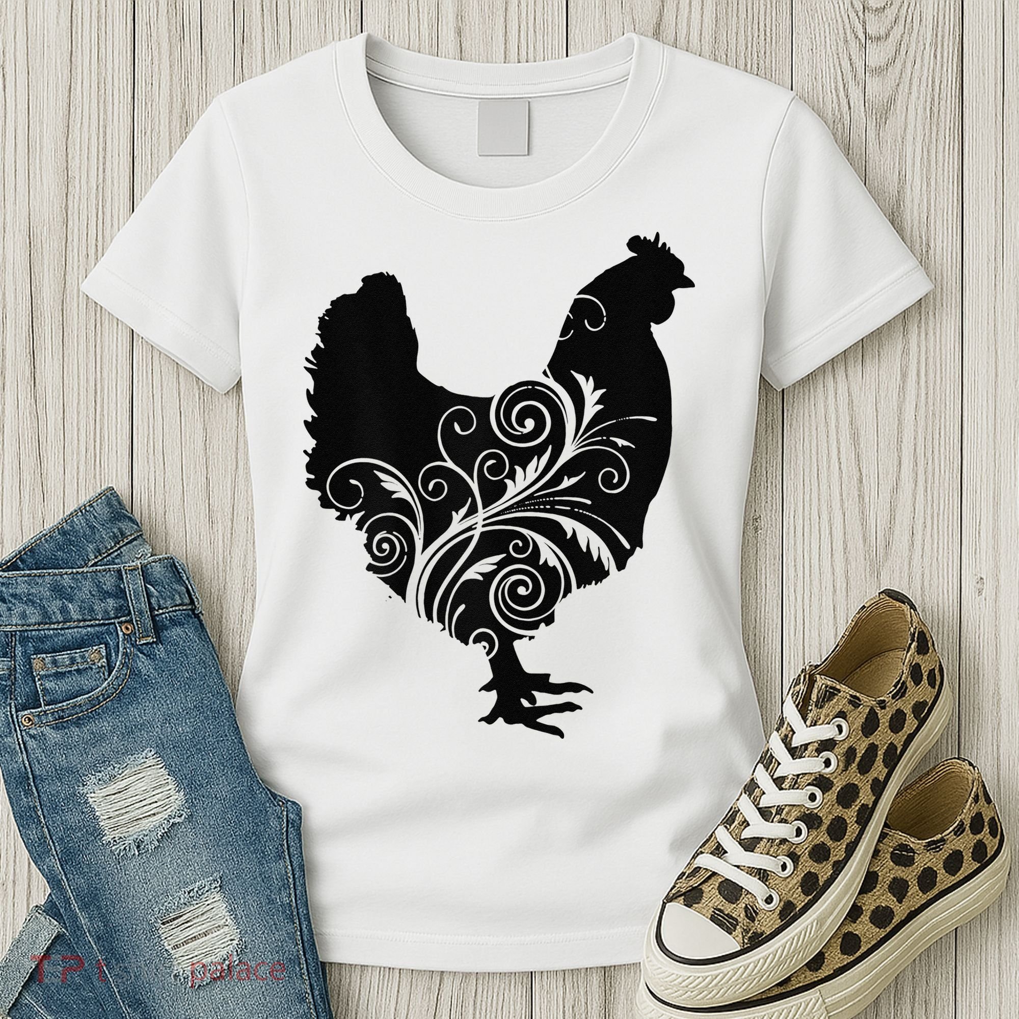 Chicken Farm Animal Poultry Farmer Gift Women's T-Shirt