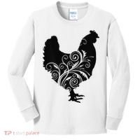 Chicken Farm Animal Poultry Farmer Gift Kids Long Sleeve Shirt thumb 0