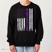 Cystic Fibrosis Awareness Purple Ribbon Women's Sweatshirt thumb 0