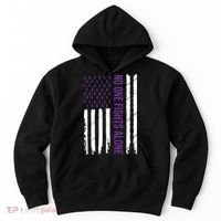 Cystic Fibrosis Awareness Purple Ribbon Hoodie thumb 0