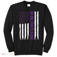 Cystic Fibrosis Awareness Purple Ribbon Sweatshirt thumb 0