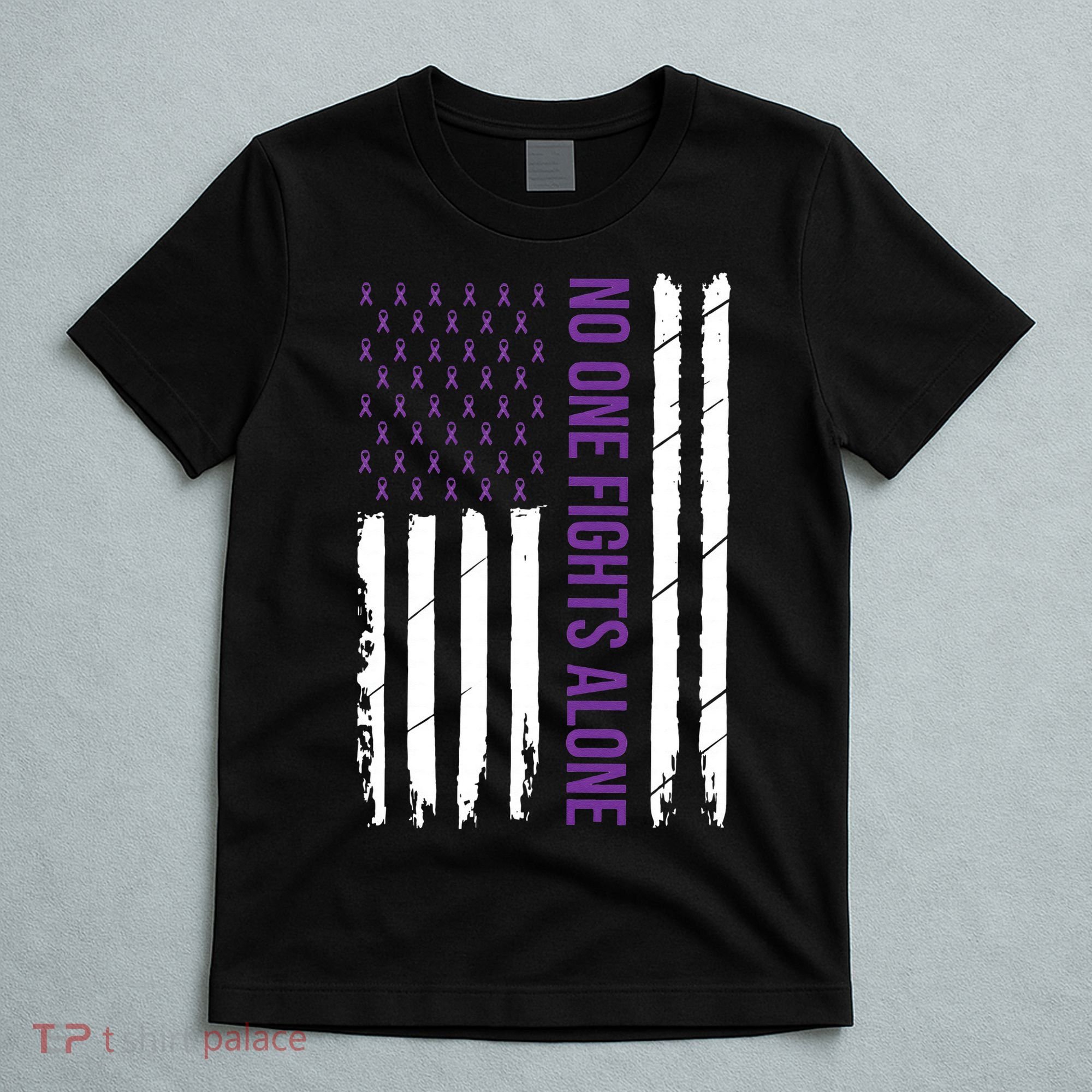 Cystic Fibrosis Awareness Purple Ribbon T-Shirt