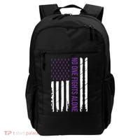 Cystic Fibrosis Awareness Purple Ribbon Backpack thumb 0