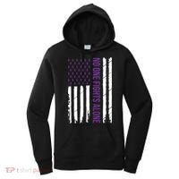 Cystic Fibrosis Awareness Purple Ribbon Women's Hoodie thumb 0