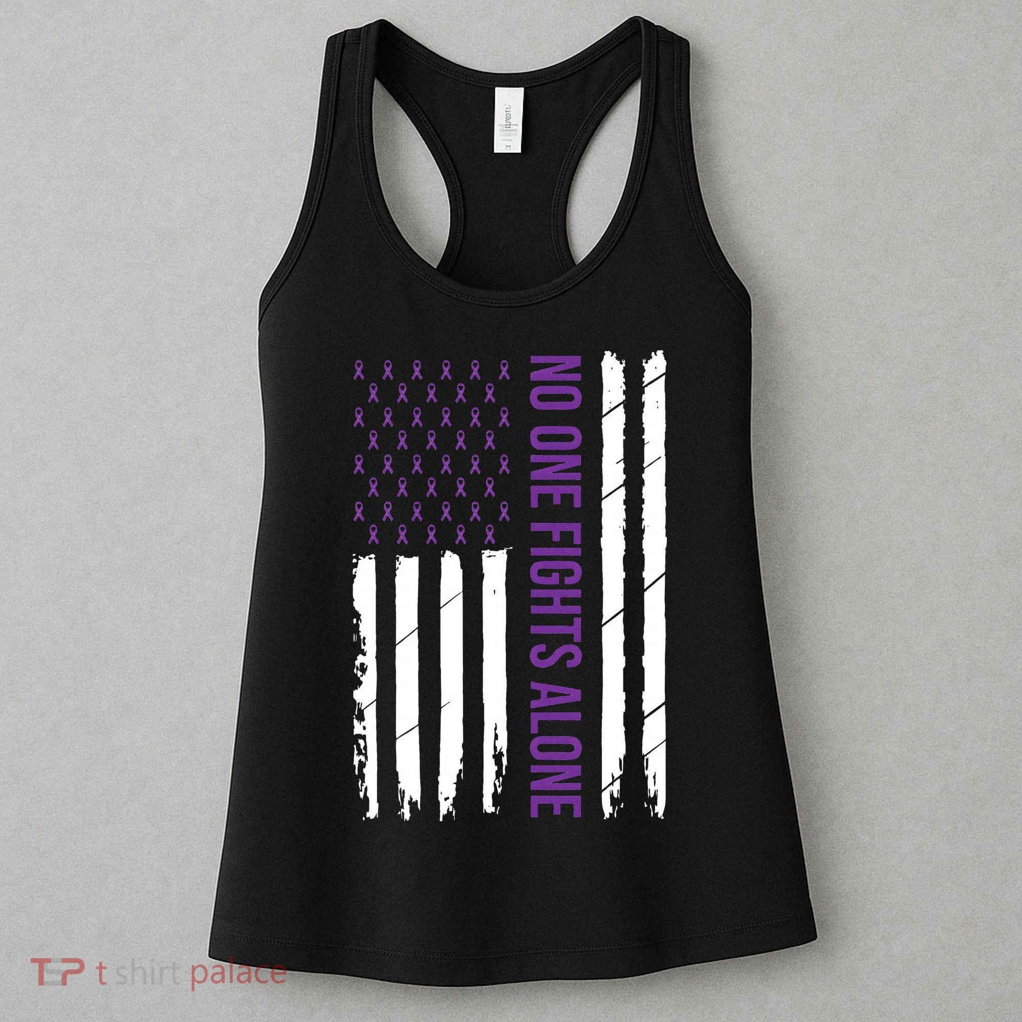 Cystic Fibrosis Awareness Purple Ribbon Women's Tank Top