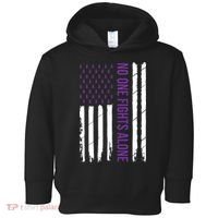 Cystic Fibrosis Awareness Purple Ribbon Toddler Hoodie thumb 0