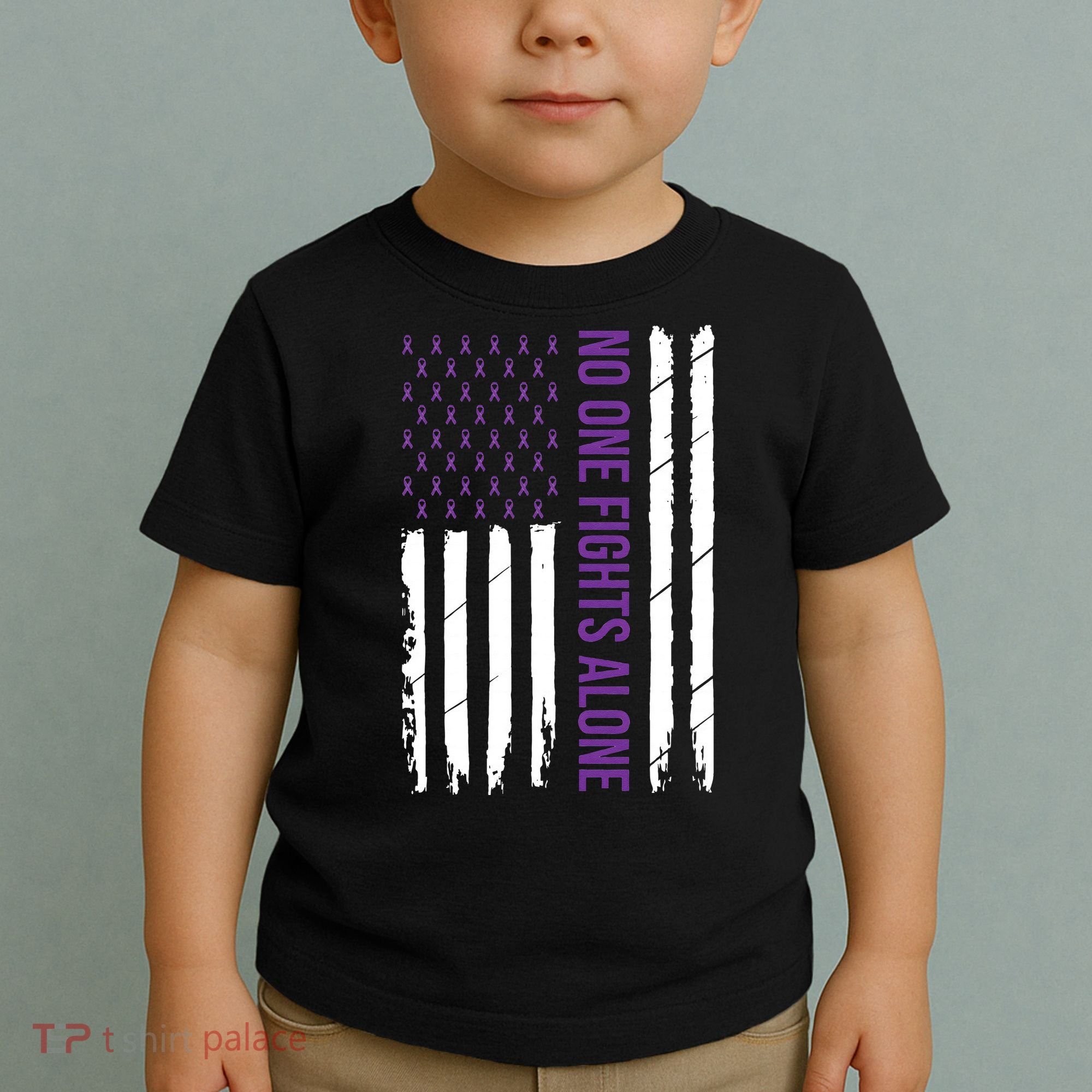 Cystic Fibrosis Awareness Purple Ribbon Toddler T-Shirt