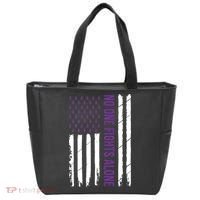 Cystic Fibrosis Awareness Purple Ribbon Tote Bag thumb 0