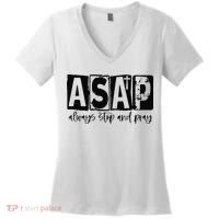 Christian for  ASAP Always Stop and Pray Women's V-Neck T-Shirt thumb 0