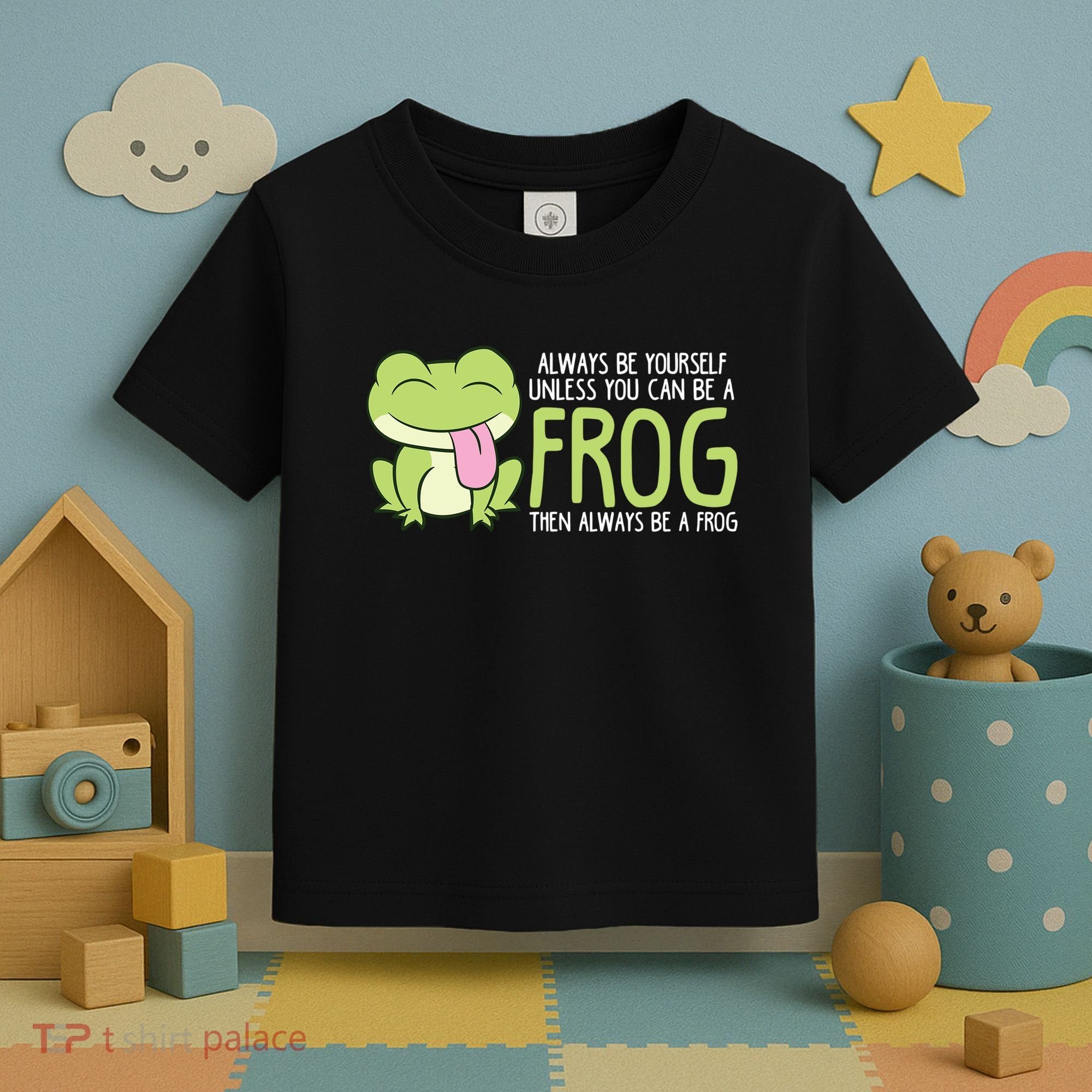 Cute Frog Always Be Yourself Unless You Can Be A Frog Toddler T-Shirt