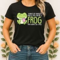 Cute Frog Always Be Yourself Unless You Can Be A Frog Women's T-Shirt thumb 2