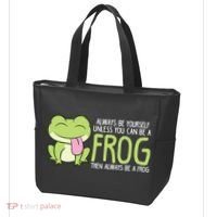 Cute Frog Always Be Yourself Unless You Can Be A Frog Tote Bag thumb 3