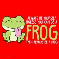 Cute Frog Always Be Yourself Unless You Can Be A Frog Santa Hat thumb 1