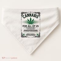 Cannabis For All Of Us USA-Made Doggie Bandana thumb 0