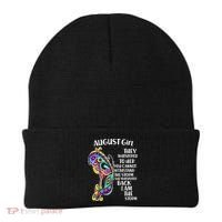 Cute Funny August Girl Paisley Butterfly Beanie thumb 0