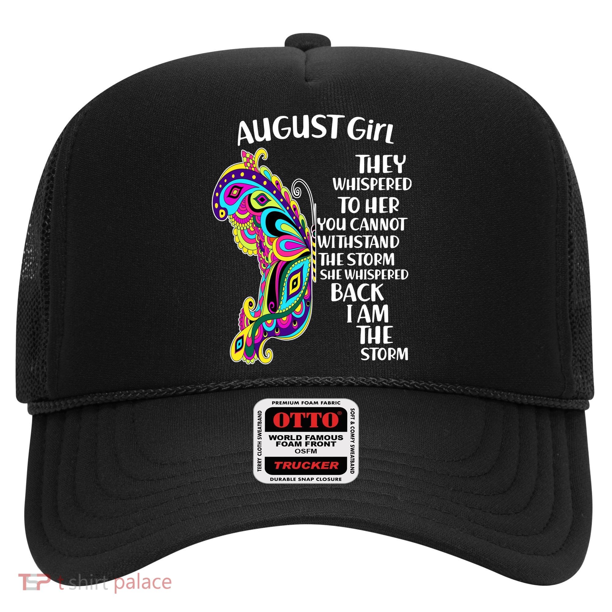 Cute Funny August Girl Paisley Butterfly Hat