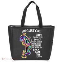 Cute Funny August Girl Paisley Butterfly Tote Bag thumb 0
