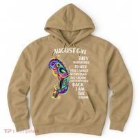 Cute Funny August Girl Paisley Butterfly Hoodie thumb 0