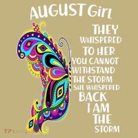 Cute Funny August Girl Paisley Butterfly Mousepad thumb 1