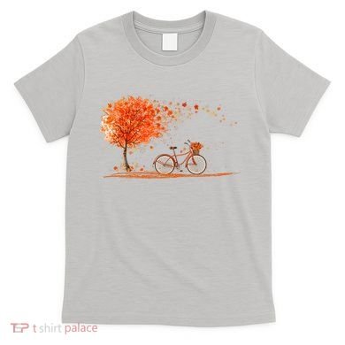 Classic Fall Autumn Season Bicycle T-Shirt