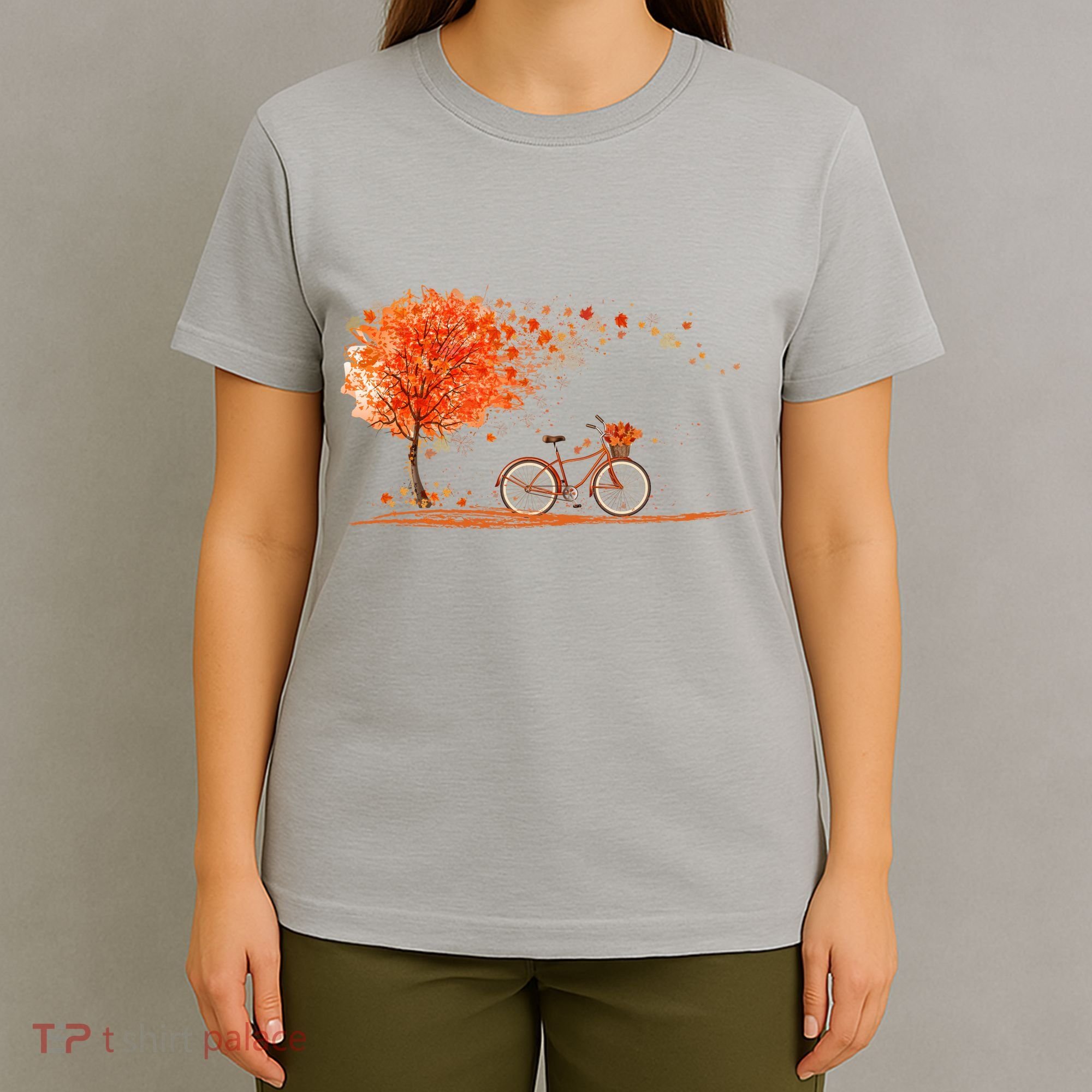 Classic Fall Autumn Season Bicycle T-Shirt