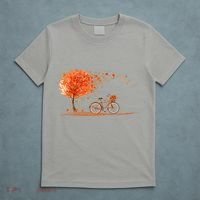 Classic Fall Autumn Season Bicycle T-Shirt thumb 5