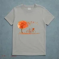 Classic Fall Autumn Season Bicycle T-Shirt thumb 5