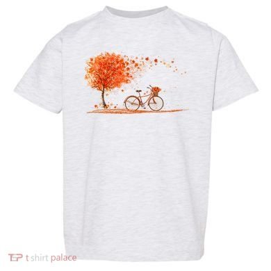 Classic Fall Autumn Season Bicycle Toddler T-Shirt