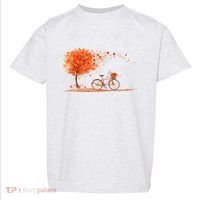 Classic Fall Autumn Season Bicycle Toddler T-Shirt thumb 0