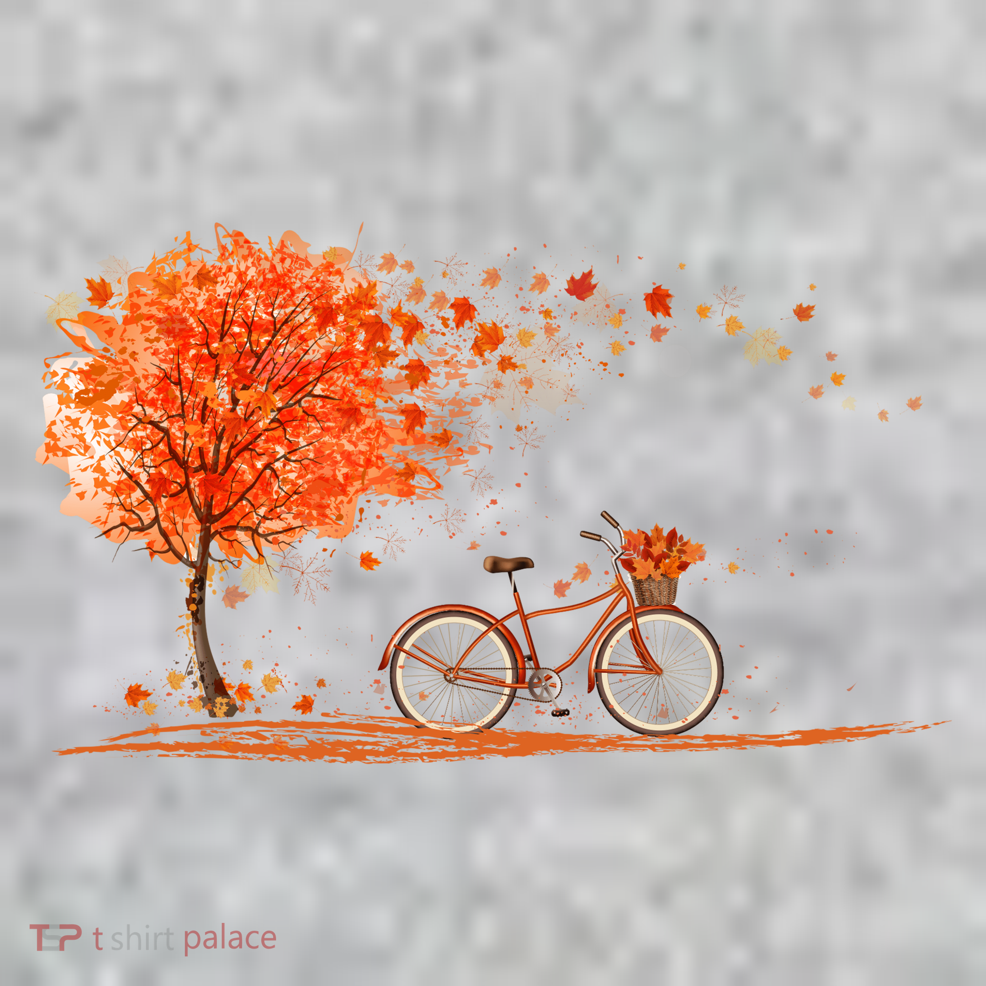 Classic Fall Autumn Season Bicycle Kids Hoodie