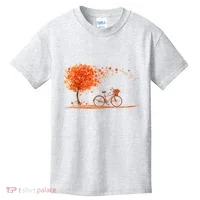 Classic Fall Autumn Season Bicycle Kids T-Shirt thumb 0