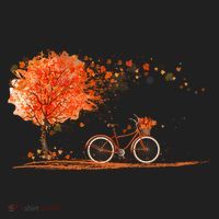 Classic Fall Autumn Season Bicycle Women's Sweatshirt thumb 2