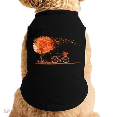 Classic Fall Autumn Season Bicycle Doggie Tank