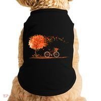 Classic Fall Autumn Season Bicycle Doggie Tank thumb 0