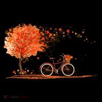 Classic Fall Autumn Season Bicycle Doggie Tank thumb 4