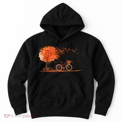 Classic Fall Autumn Season Bicycle Hoodie