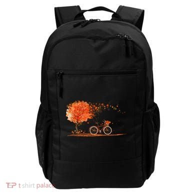Classic Fall Autumn Season Bicycle Backpack
