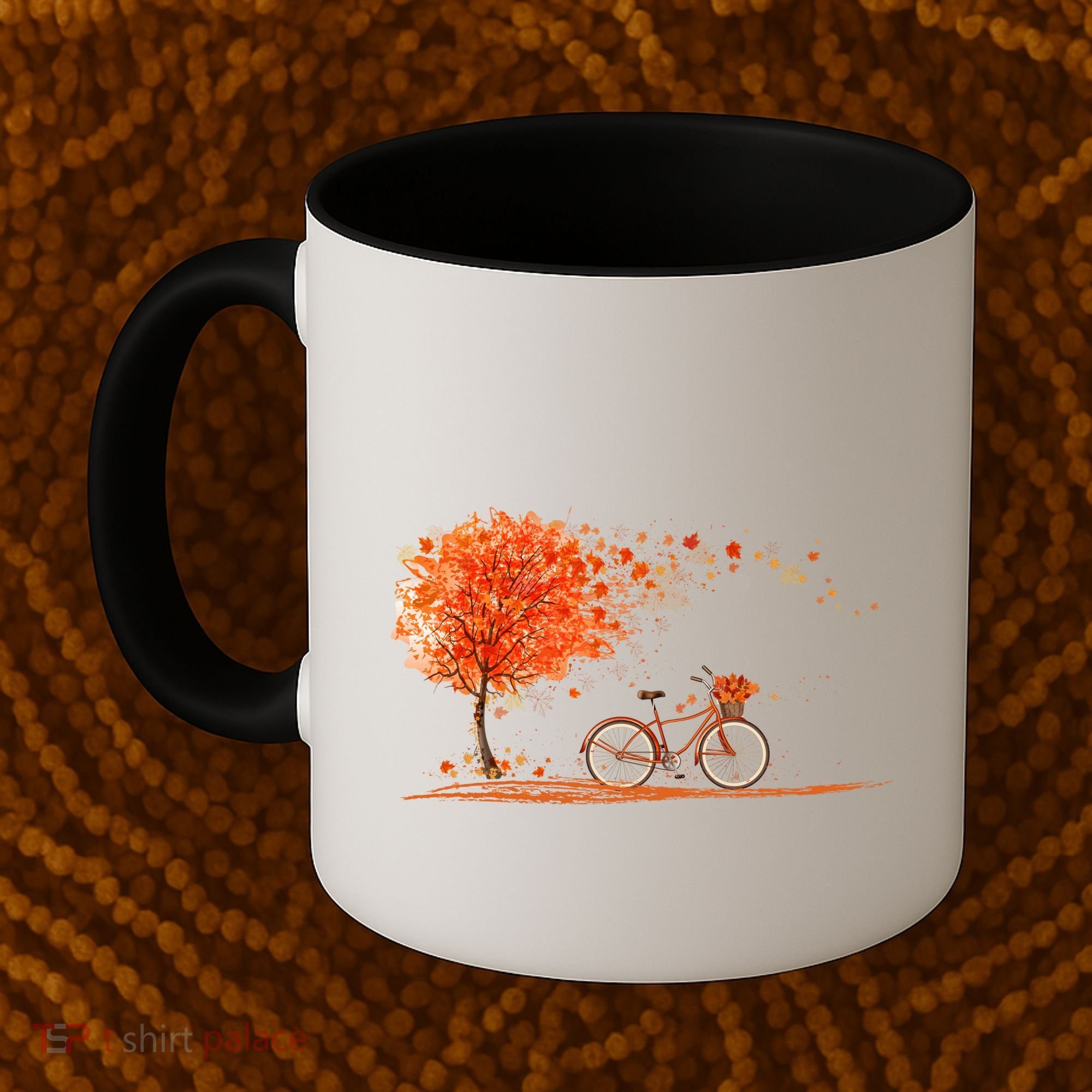 Classic Fall Autumn Season Bicycle Coffee Mug