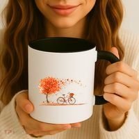Classic Fall Autumn Season Bicycle Coffee Mug thumb 3