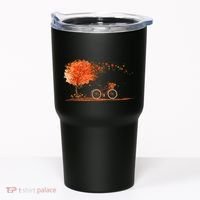 Classic Fall Autumn Season Bicycle Tumbler thumb 0