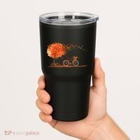 Classic Fall Autumn Season Bicycle Tumbler thumb 2