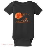 Classic Fall Autumn Season Bicycle Baby Bodysuit thumb 0