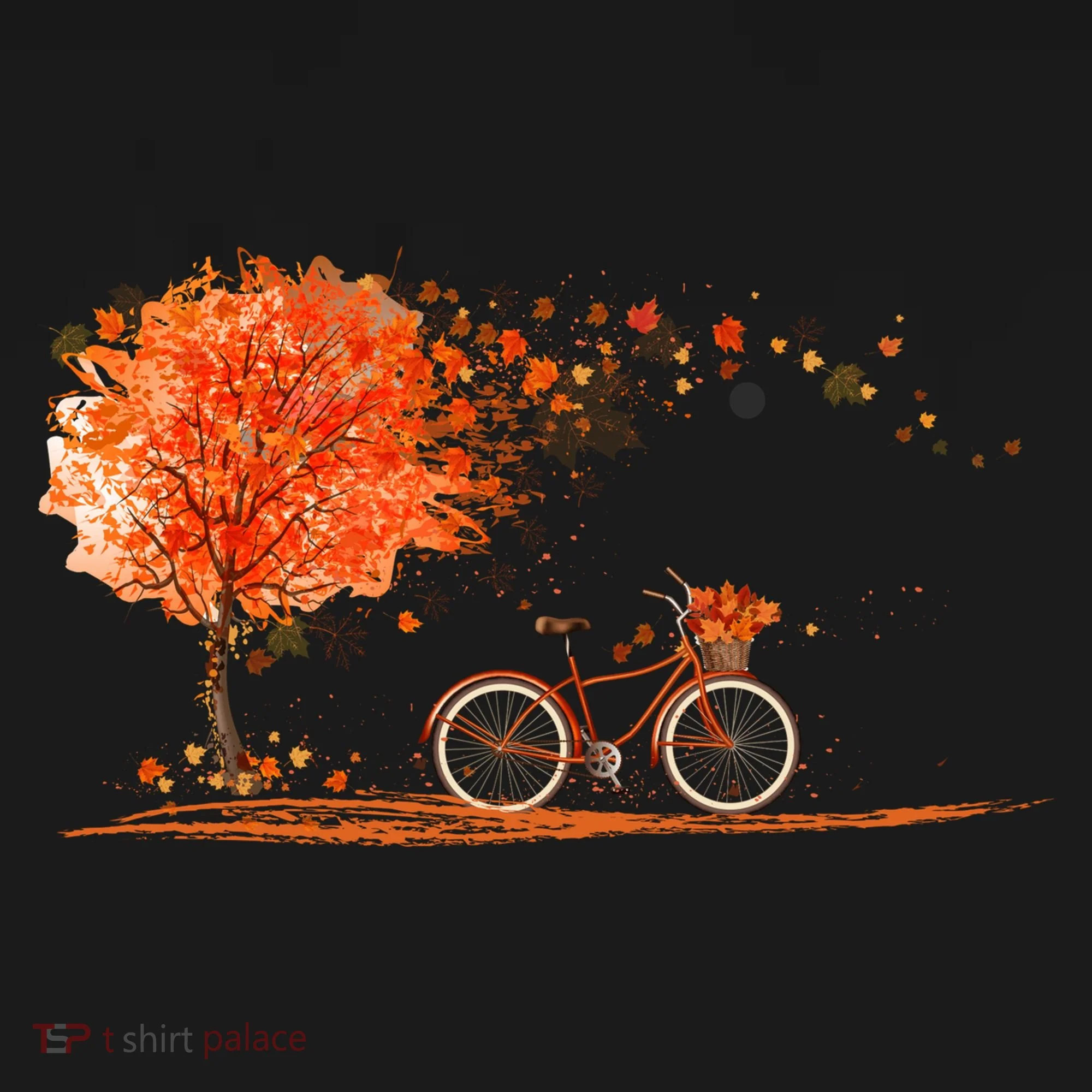 Classic Fall Autumn Season Bicycle Toddler Hoodie