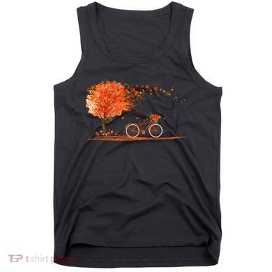 Classic Fall Autumn Season Bicycle Tank Top