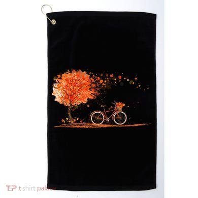 Classic Fall Autumn Season Bicycle Golf Towel